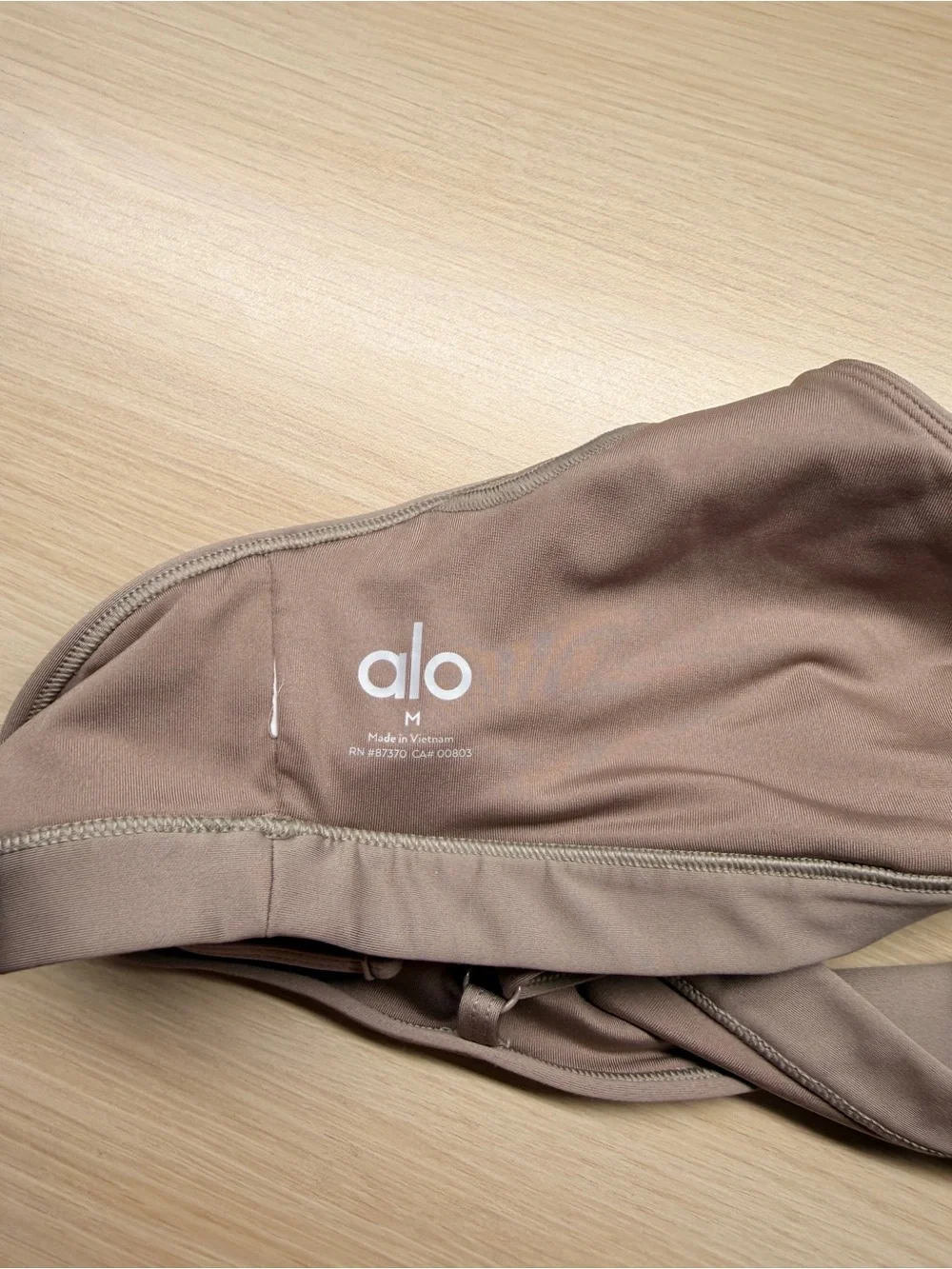 ALO Yoga Taupe Strappy Light-Support Sports Bra